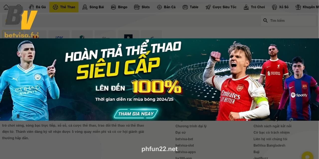 PhFun betting dashboard with odds